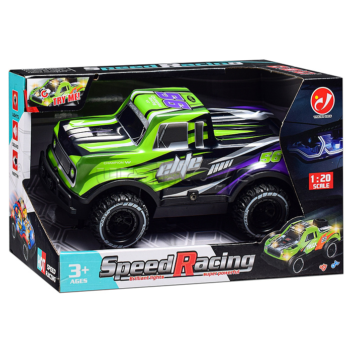 Машина "Вседорожник" 1:20, свет, звук, в коробке