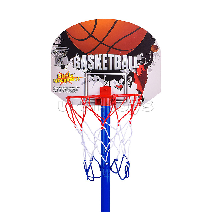 Ворота футбольные LT-15A20 с баскетбольной стойкой, 2 мячами и насосом (154*65*170см.) в коробке