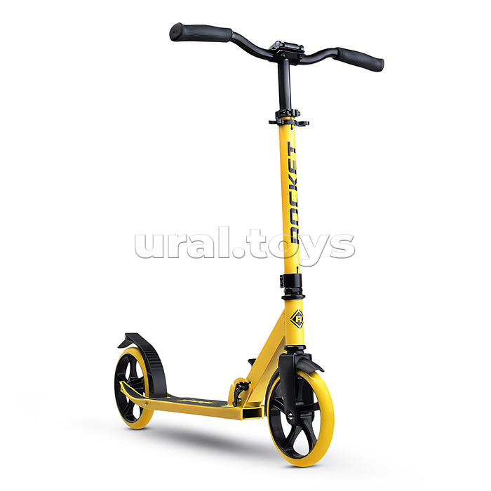 Самокат ROCKET, колеса PU 200 мм, ABEC 7, желтый