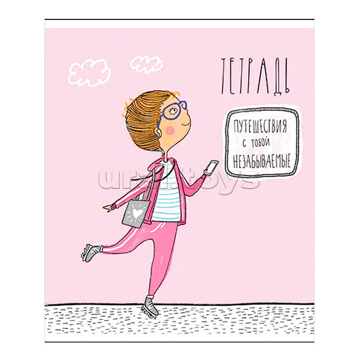 Тетрадь 24л. клетка "Девчилить" скрепка S Тетрадь 24л. клетка "Девчилить" скрепка S