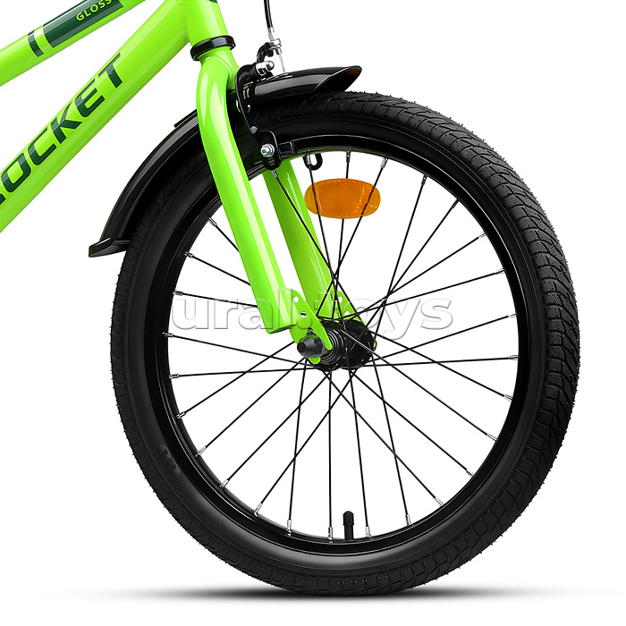 Велосипед 18" Rocket Gloss, цвет зеленый