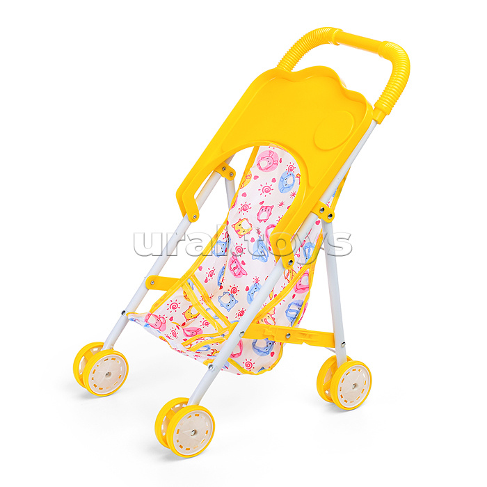 Коляска для кукол (металлическая, складная, прогулочная, цвет в ассортименте)