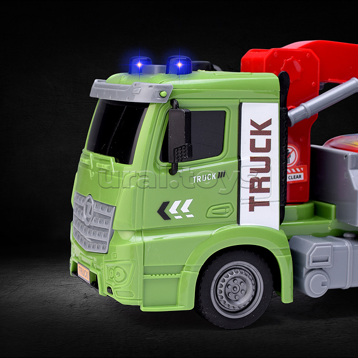 Машина "Автоперевозчик" на батарейках, в коробке