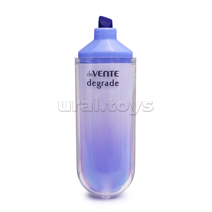 Набор маркеров-выделителей "Degrade" двусторонние, 4 шт. 8 цветов. плоский корпус c клипом, скошенный наконечник, ширина линии 1-4 мм, в пластиковой коробке