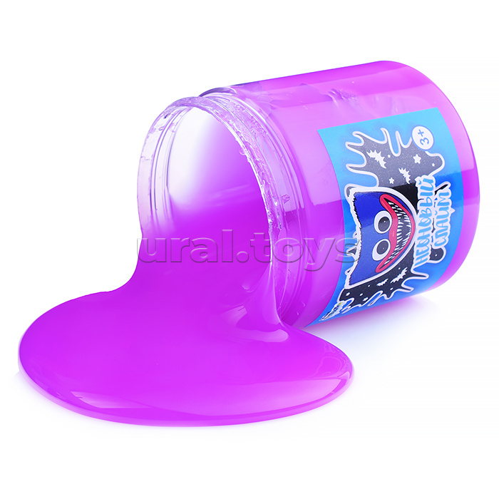 Слайм "Стекло" 400 гр, фиолетовый Неон