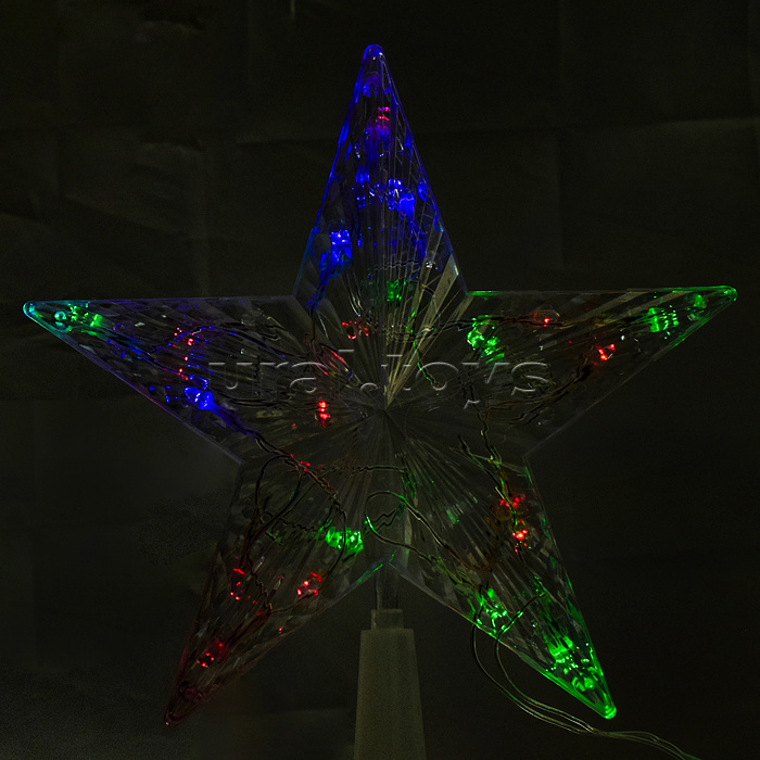 Электрогирлянда-наконечник "Звезда" светящаяся, цветная
