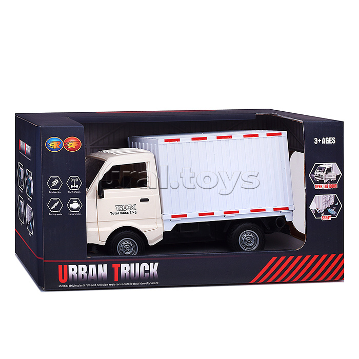 Машина "Фургон" 1:16,  свет, звук, в коробке