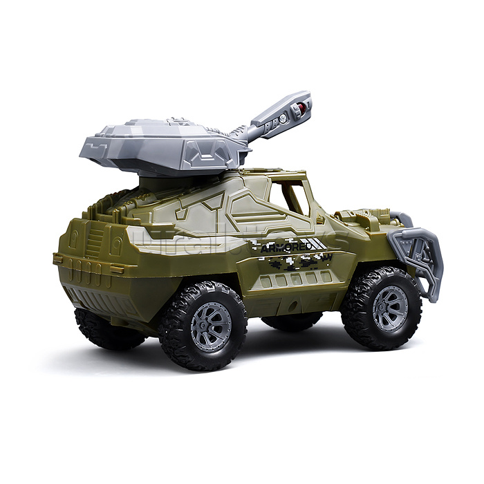 Машина "Автовоз военной техники" 1:16 (свет, звук) в коробке