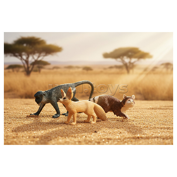 Набор животных "Тайга и тундра" в пакете