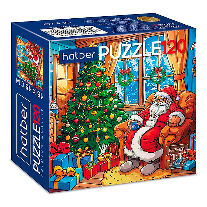 Пазлы 120 "Premium" "Чудеса у елочки" Пазлы 120 "Premium" "Чудеса у елочки"