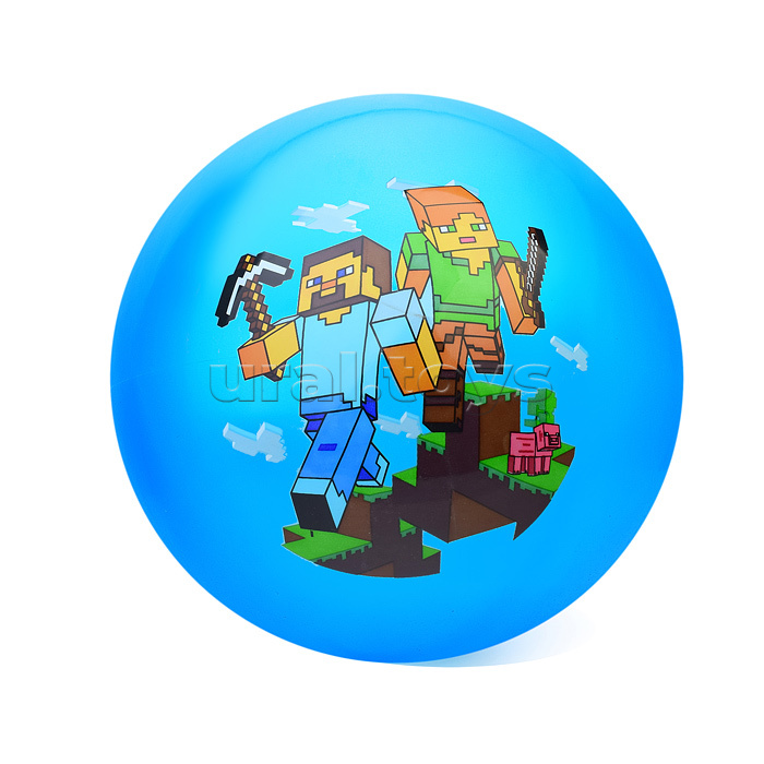 Мяч 23 см с наклейкой "Майнкрафт"