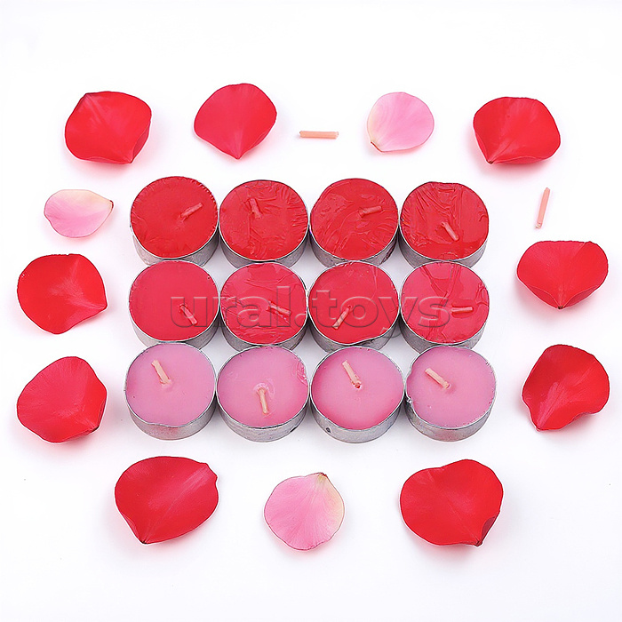 Набор арома свечей (В ассортименте: ваниль/клубника/апельсин/роза/лимон/яблоко/черника/лаванда (12шт.)