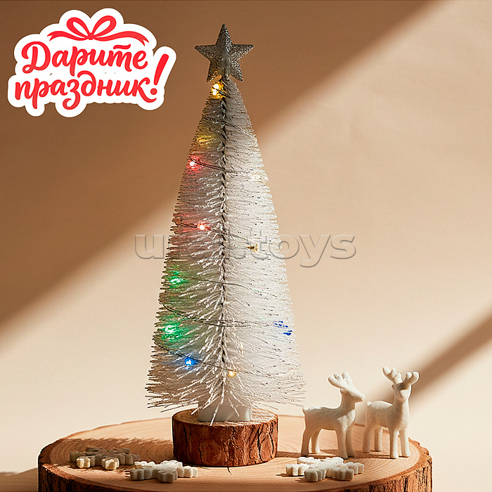 Новогоднее украшение "Ёлочка блестящая" 21 см.
