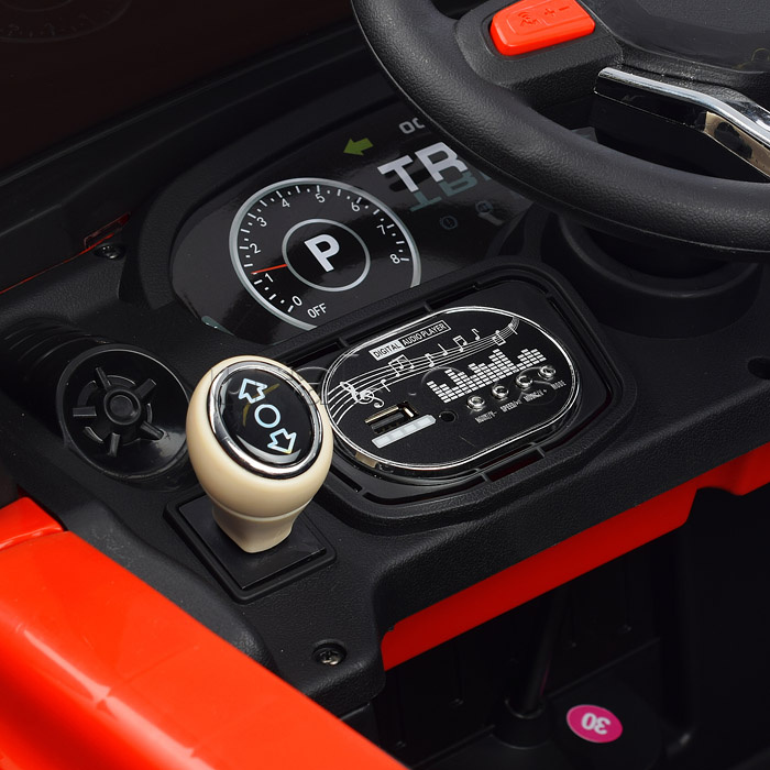 Электромобиль "Супер Трак" на аккумуляторе, с р/у управлением, в коробке (красный)