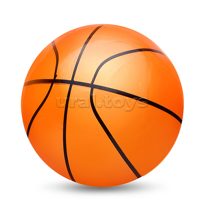 Мяч надувной PVC "Баскетбол" 22,5 см., 60 гр. (цвет микс)