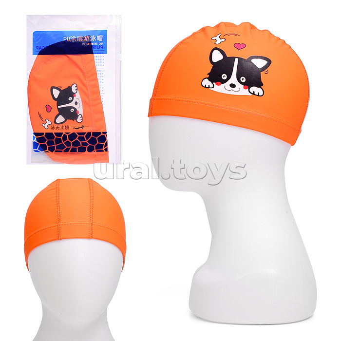 Шапочка для плавания с рисунком, в ассортименте, в пакете