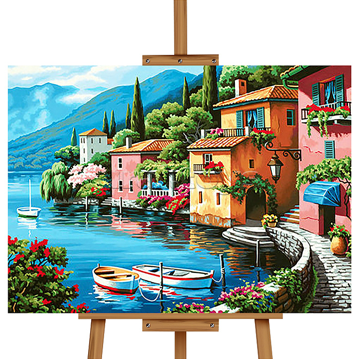 Набор для рисования "Картина по номерам 40х50 см. Город на воде"
