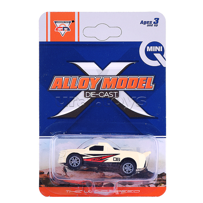 Машина "Кто быстрее" металл. на листе