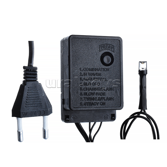 Электрогирлянда светодиодная 10 м, 200 ламп, теплый