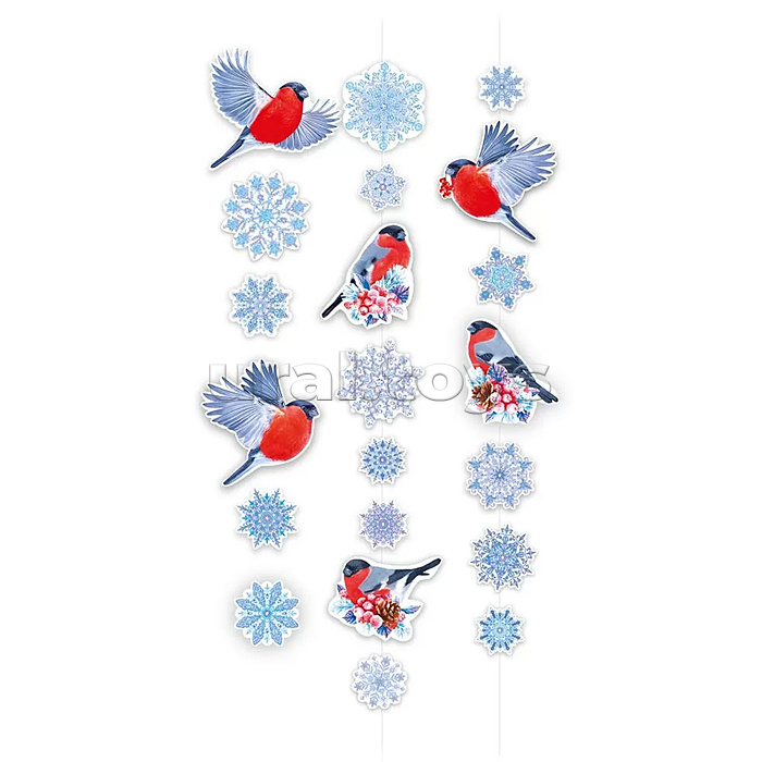 Гирлянда на нитке "Зима в лесу"