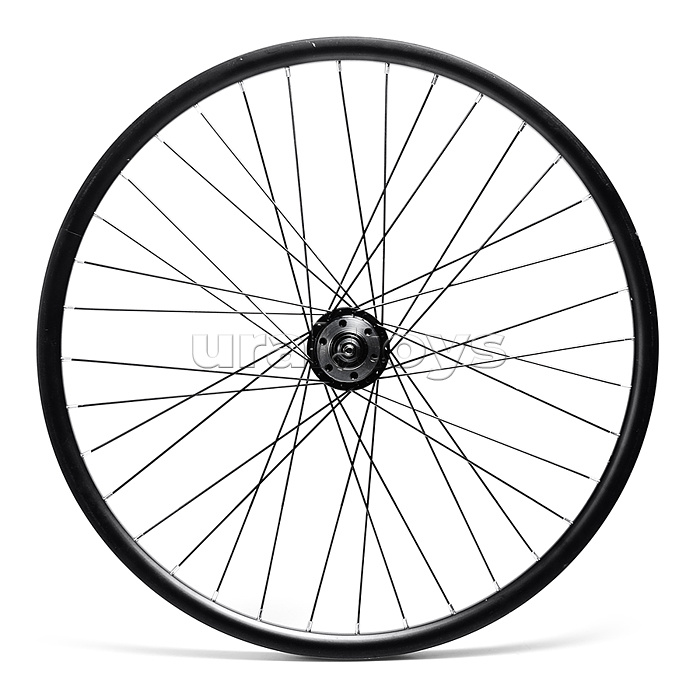 Колесо велосипедное 24" переднее, алюминий, диск 6-болт, с гайками