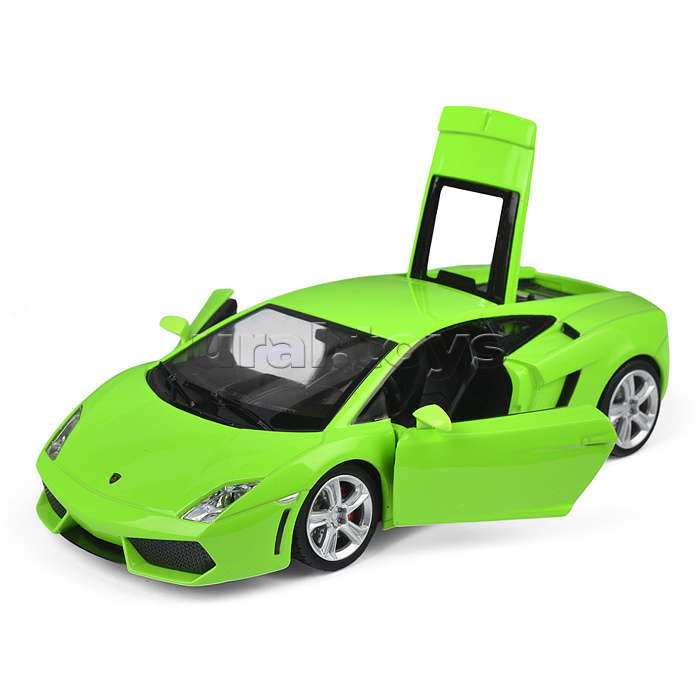 Машина металл Lamborghini Gallardo lp 560-4, 18 см, (двери, багажник, свет-звук)