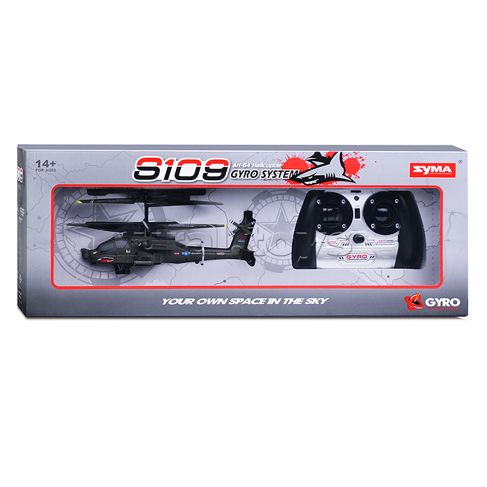 Вертолет "Военный" на р/у , 27 MHz, в коробке