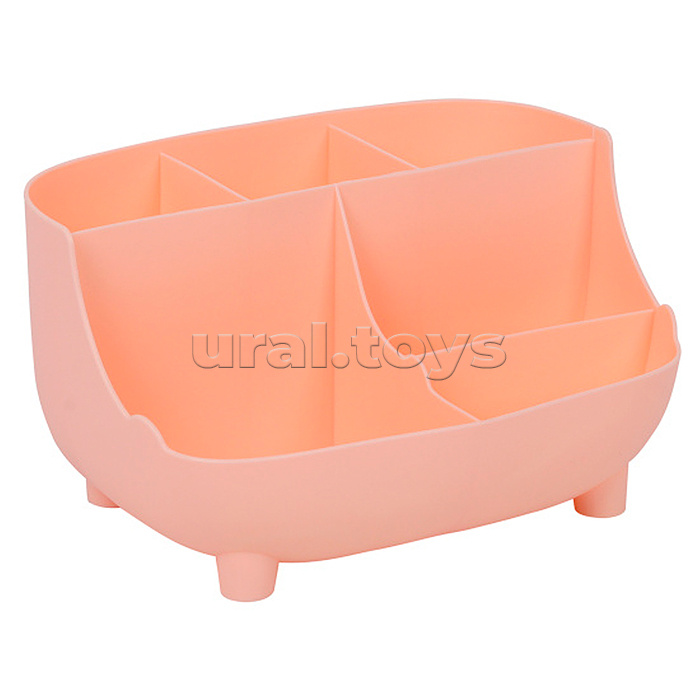 Органайзер для пишущих принадлежностей настольный "deVENTE. Cluster" 18,8x14x10,8 см, с разделителями, цвет персиковый, в термоусадочной пленке Органайзер для пишущих принадлежностей настольный "deVENTE. Cluster" 18,8x14x10,8 см, с разделителями, цвет персиковый, в термоусадочной пленке