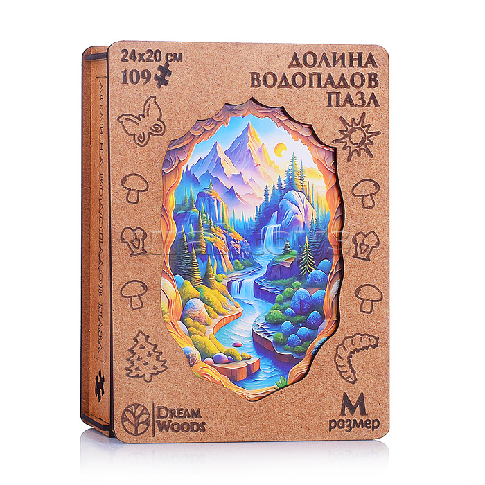 Пазл фигурный "Долина Водопадов"