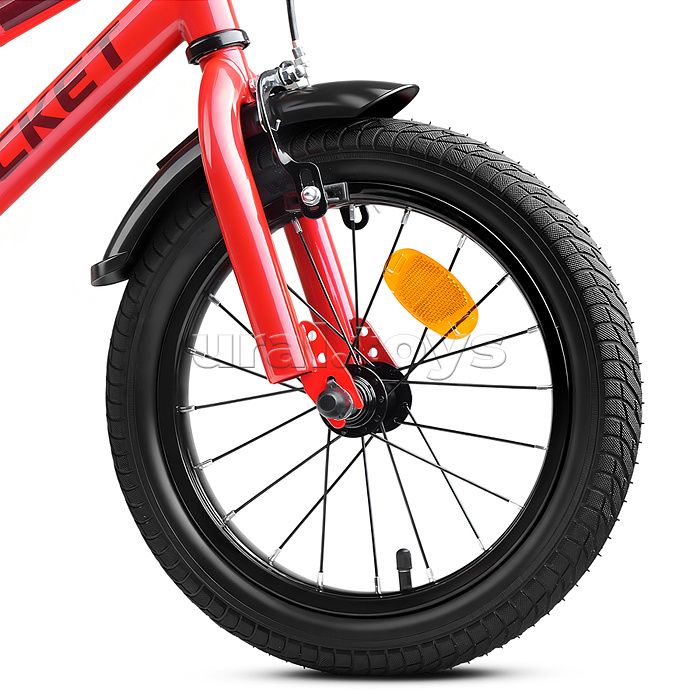 Велосипед 14" Rocket Gloss, цвет красный