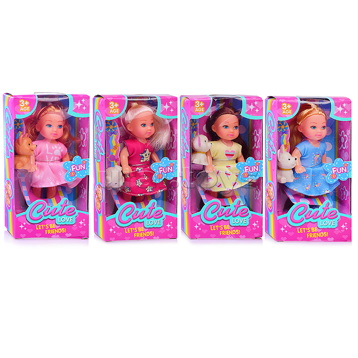 Кукла "Лиза" с щенком, в ассортименте, в коробке