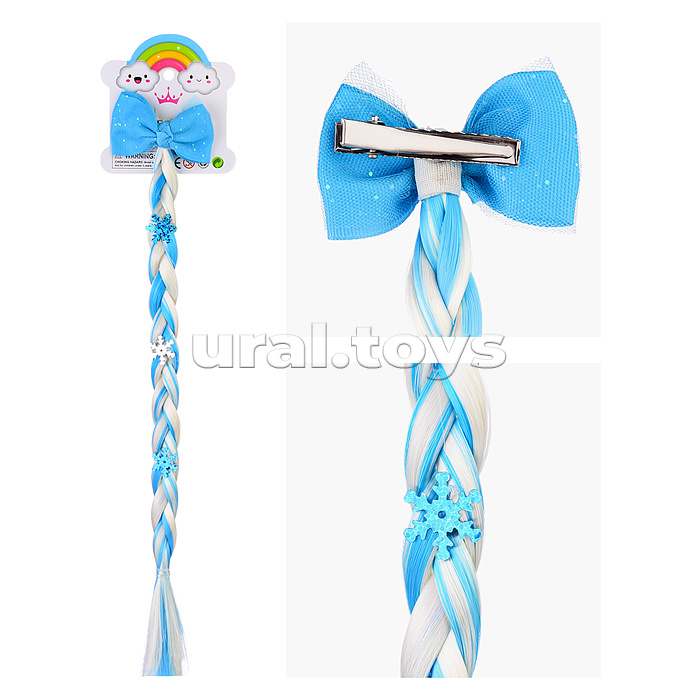 Накладная косичка на листе