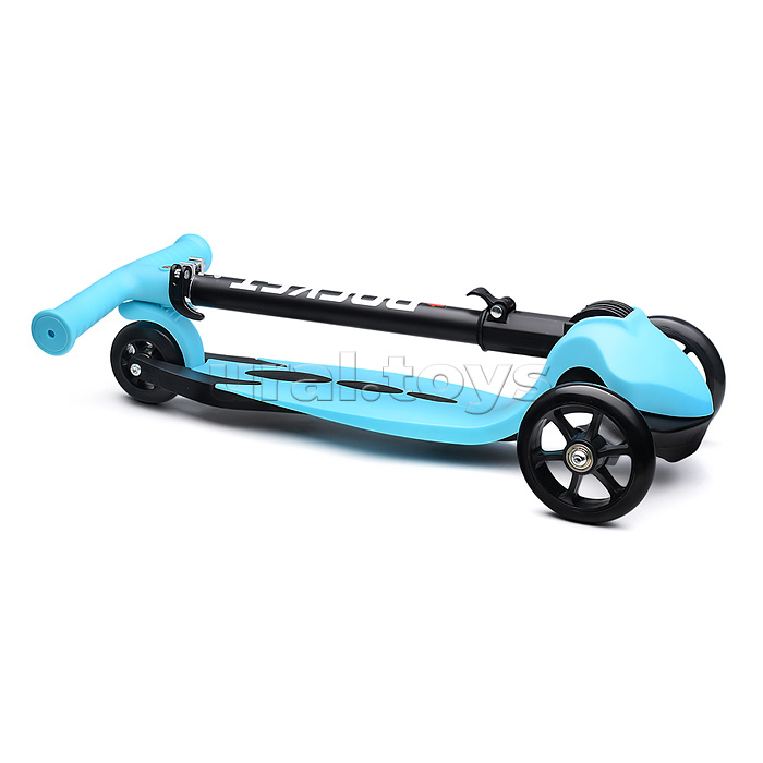 Самокат трёхколёсный ROCKET колёса PU, цвет бирюзовый