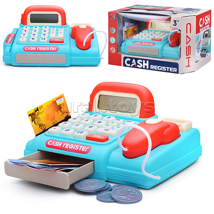 Касса "Играем в магазин" в коробке