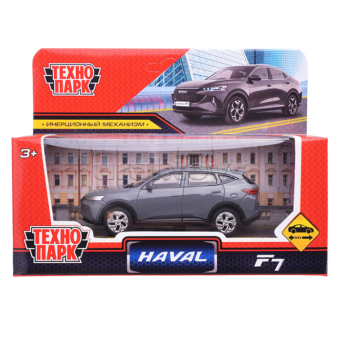 Машина металл Haval f7 10,5 см, (серый) инерц., в коробке