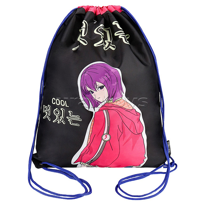 
Мешок для сменной обуви, 1 отделение, "Молодежный выбор" уплотненный, двойной шнурок