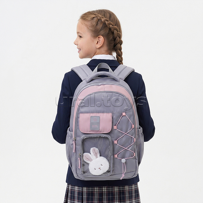 Рюкзак "Тренд. Милый зайчик" 45х29х18см полиэстер 2 отделения 4 кармана
