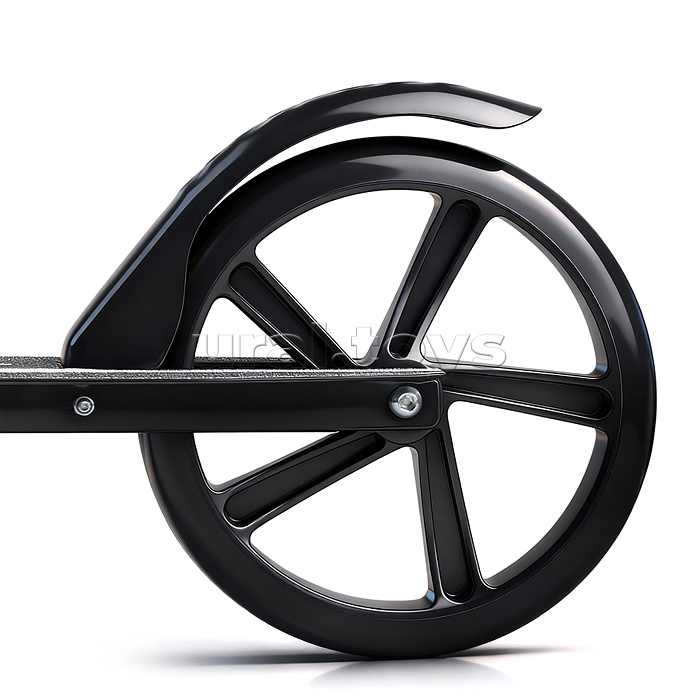 Самокат ROCKET колеса PU 200 мм, ABEC 7, чёрный (в пакете)