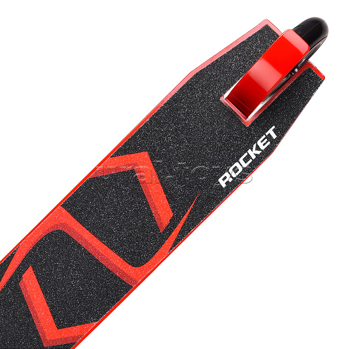 Самокат трюковый ROCKET колеса PU/пластик 100 мм,ABEC 7, красный (в пакете)
