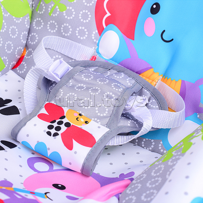 Шезлонг детский "Зоопарк" в коробке Шезлонг детский "Зоопарк" в коробке