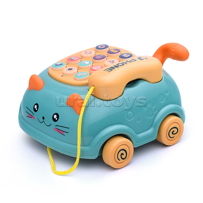 Набор игрушек развивающих "Веселый телефон" на батарейках, в коробке