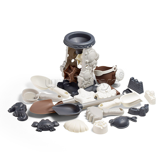 Набор для игры в песке "Морские обитатели" в сетке (18 предметов)