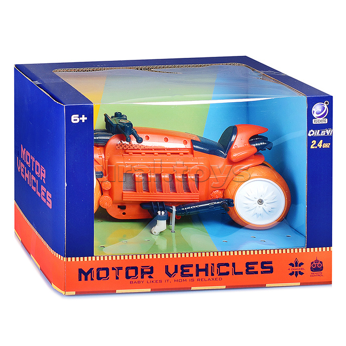 Мотоцикл с подсветкой р/у 27 MHz, в коробке