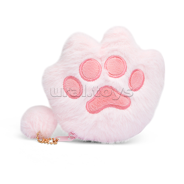 Мягкий брелок-кошелек "Лапка" 12см