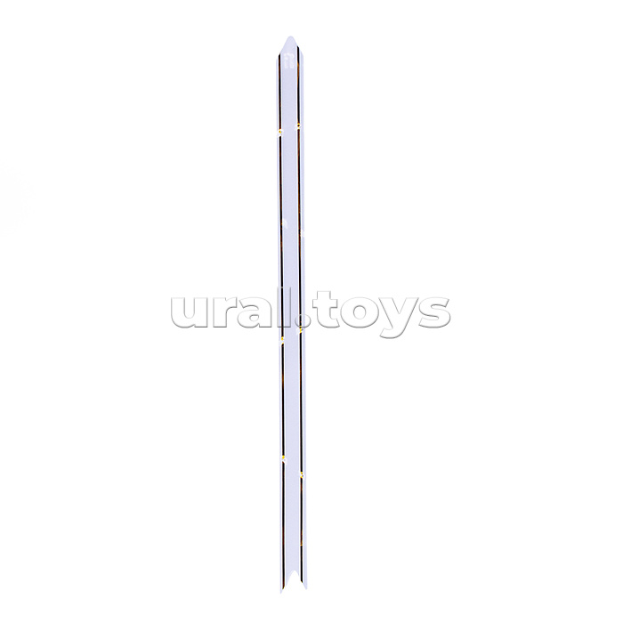 Бант-бабочка упаковочный подарочный с золотой полосой 1,2см.