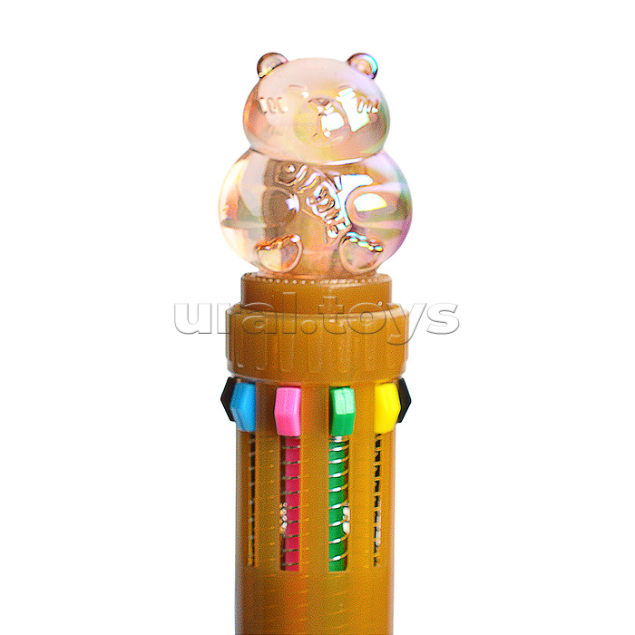 Ручка шариковая автоматическая 10-цветная "Капибара" 0,7 мм, синий, стеклянная серия Ручка шариковая автоматическая 10-цветная "Капибара" 0,7 мм, синий, стеклянная серия