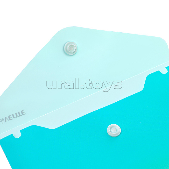 Папка-конверт на кнопке "deVENTE. Degrade" A6 (140x170 мм) 180 мкм, непрозрачная с рисунком, тиснение фольгой, индивидуальная маркировка, 2 дизайна ассорти