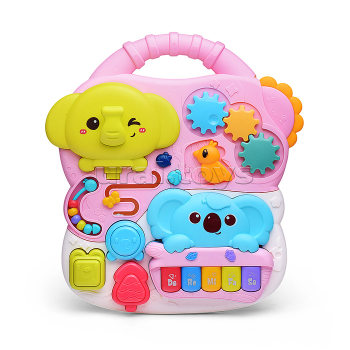 Игровой центр-Каталка "Слоник и коала" цвет розовый, 3 в 1 в коробке Игровой центр-Каталка "Слоник и коала" цвет розовый, 3 в 1 в коробке