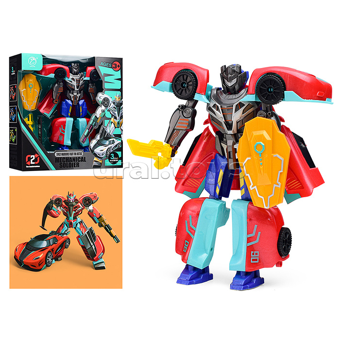 Робот трансформирующийся в спорткар, в коробке