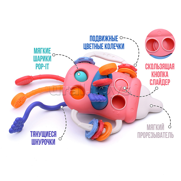 Развивающая игрушка 5 в 1 "Бутылочка" в коробке